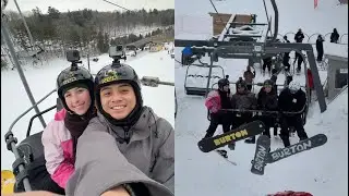 WE TRIED SNOWBOARDING FOR THE FIRST TIME **gone wrong**