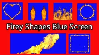 Blue Screen Firey Shapes | Chroma key effects | @CrazyEditors92 #vfxcreator #bluescreen #greenscreen