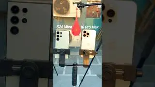 Samsung galaxy S24ultra titanium green VS iphone 16 pro max Camera 📸 Slow motion Testing 😀🤯😱 #shorts