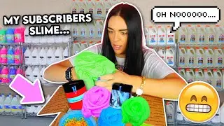 Reviewing my SUBSCRIBERS Slime Shops! *omg this is crazy*