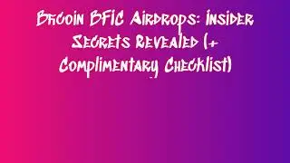 Claim Free Bficoin BFIC Airdrop  | Learn How to Swap or Sell Bficoin BFIC Airdrop