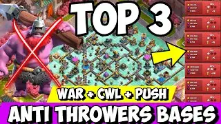 🔥 TOP 3 TH18 Anti-Throwers Bases 2026 | UNBREAKABLE Defense | Anti 3 Star Legend & War