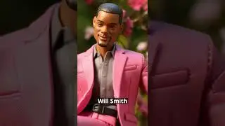 AI imagines celebs as Barbie and Ken dolls #shorts
