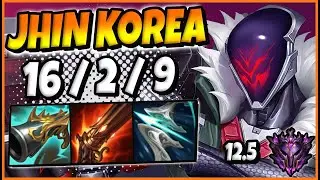 Jhin vs Zeri ADC / KR Master / Patch 12.5 / Season 12 [ 16 / 2 / 9 ] ✅