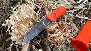 #25 🔪 Condor Terrasaur Scandi - 1095 - Quick Practical Review 1/3 - Feathersticking Cutting Test