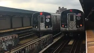 (M) lcl (J) exp/lcl action at Hewes street (HOUR)(LONG) (VID)