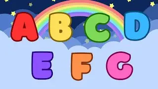🎶 Gentle & Slow ABC Song | 3D Alphabet Letters for Kids Learning
