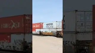 BNSF 7447 WB PORT STACK TRAIN 7-22-2022