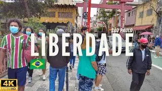 🇧🇷 Let's WALK AROUND LIBERDADE, S&Atilde;O PAULO | Brazil's JAPANESE Area 4K | Brazil TRAVEL 2022