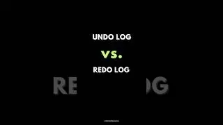 SQL UNDO LOG vs. REDO LOG ✍️