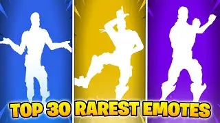 Top 30 Rarest Emotes! (2025) 💃