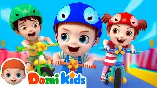 Bike Race Song | Best Kids Songs and Nursery Rhymes | Sing Along Domikids