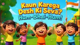 Kaun Karega Desh Ki Seva? Hum-Bhai-Hum! 🇮🇳 | हम-भाई-हम | Hindi Nursery Rhymes for Babies | Kids Poem