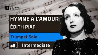 Hymne A L'amour - Edith Piaf - Trumpet Solo