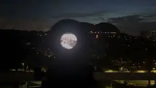 Night effect display of the villa 800 meters away with Hawkeye Ai15