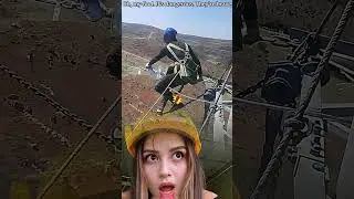 The World&rsquo;s Most Dangerous Job? Chinese Workers on Power Lines#HighAltitudeWork #makemoney