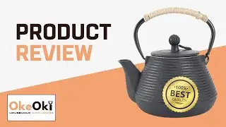 Japanese Cast Iron Teapot Review | 20oz Stovetop Safe Kettle with Infuser, Enameled Interior, 600ml