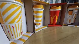 Unboxing McDonalds First Reusable Cup Happy Christmas Collection