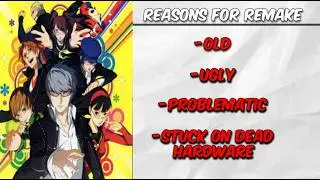 I, Don't want a persona 4 remake. - Malcome Xnox