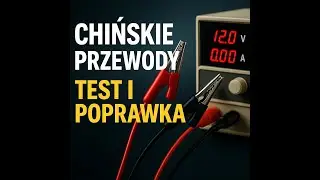 Przewody do zasilacza z Aliexpress, od razu poprawka