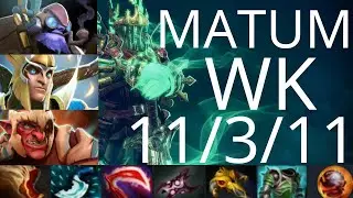 MATUMBAMAN Wraith King vs Seleri Troll Warlord, Tinker - sad off lane - dota2