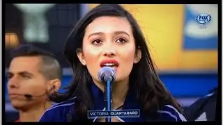 Victoria Quartararo - National Anthem at YANKEE STADIUM (Official FOX SPORTS Network broadcast)