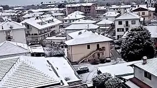 Apr&egrave;s une journ&eacute;e de neige &agrave; Pignerol Italie.