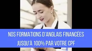 Formation anglais CPF