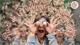 Risoto de cevadinha com cogumelos