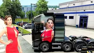 Euro Truck Simulator 2 - Nargis Fakhri Custom Skin Mod