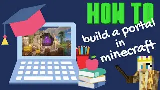 How to Build a Basic Nether Portal in Minecraft and Timelapse Round Portal Decoration | Replay Mod |