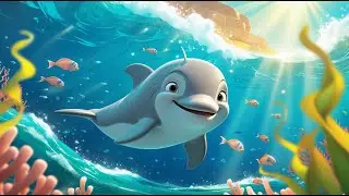 🐬 The Dolphin and the Lonely Whale 🐋 | A Gentle Friendship Story for Children