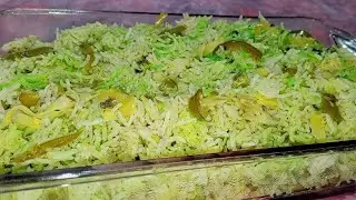 Try This  Easy Green Rice Recipe In This Winter Season | Green Vegetable Rice | Kitchen With Warda 