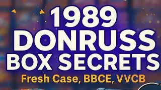 1989 Donruss Pack Rip, Plus Box Talk, Fresh Case, BBCE и VVCB Sealed