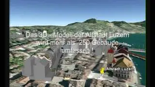 LUZERN - 3D-Modell der Altstadt
