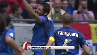 World Cup 2006  Czech Republic Italy  0 1  Marco Materazzi