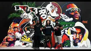 BIG 3 FL Sports Inspired Mural Start to Finish