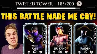 MK Mobile. Battle 185 in Fatal Twisted Tower Made Me CRY!