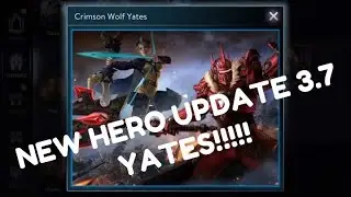 VAINGLORY NEW HERO YATES AND NEW SKIN CRIMSON WOLF YATES | LEAK UPDATE 3.7 | flameEater