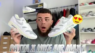 PATTA X NIKE AIR MAX 1 WAVES WHITE! BEST NIKE COLLAB OF THE YEAR!? (Shoe Review/Cop or Drop)