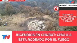 INCENDIOS EN CHUBUT: Cholila está rodeado por el fuego y amenaza a la ciudad de Esquel