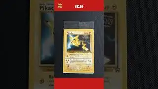 1999 Pok&eacute;mon Pikachu Black Star WB Kids The First Movie promo card Sealed Clean