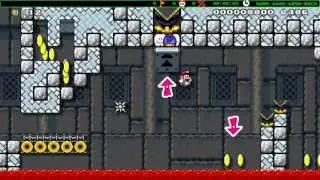 Super Mario Maker - 09/02 Friday blind kaizo race 1st place finish