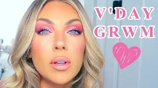 V'Day PINK Makeup & Hair GRWM | Essence Keep Me Covered Foundation & Colourpop Flirty Talk!