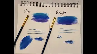 Flat and Bright Brush Demo / How to Use Them