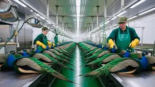 PEACOCK Farming technique || How china raise profit from most stunning birds- farming