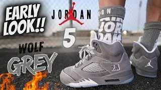ACCESS STARTS TOMORROW! JORDAN 5 WOLF GREY SIZING ON FEET & GS COMPARISON EVERYTHING YOU SHOULD KNOW