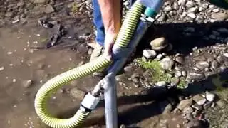 Gold prospecting cheap and easy DIY! PaystreakTV ep40  high banker suction test