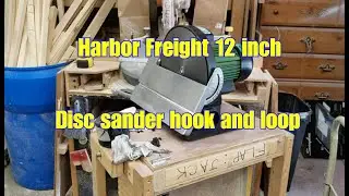 Harbor Freight 12 inch disc sander convert to hook and loop