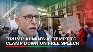 Писатели и актёры митингуют в Нью-Йорке, защищая свободу слова после того, как Disney отстранила ...
